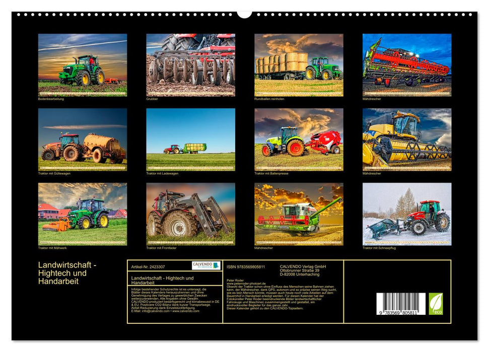 Landwirtschaft - Hightech und Handarbeit (CALVENDO Premium Wandkalender 2027)