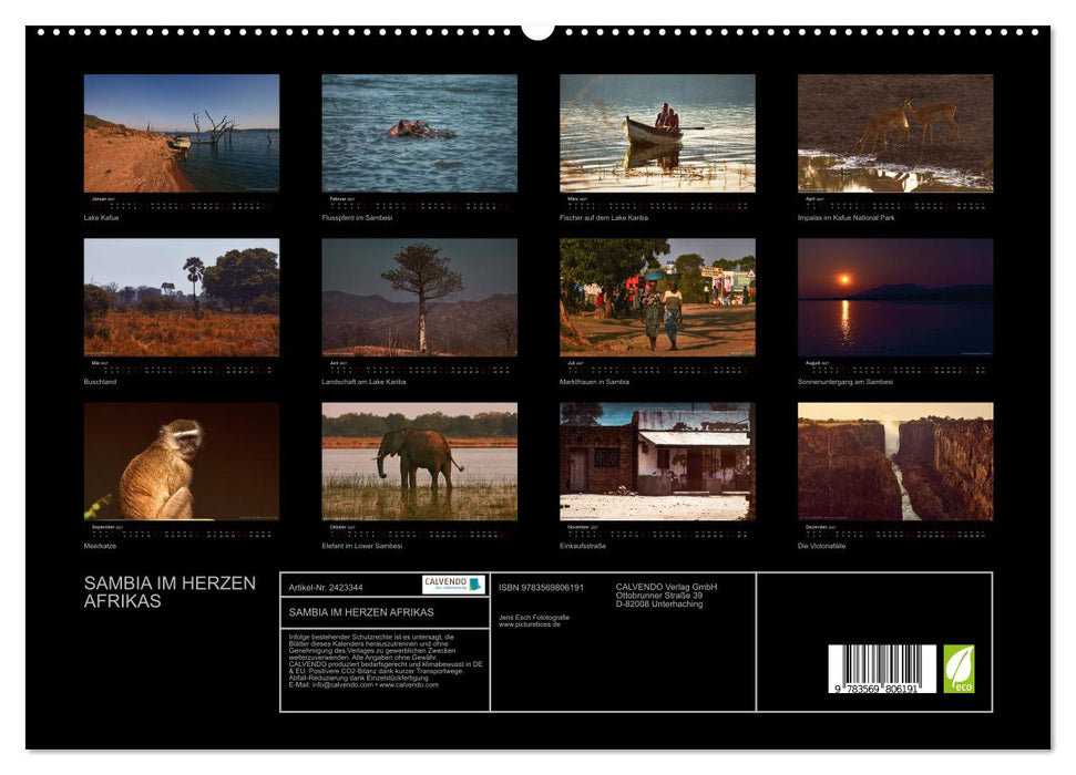 SAMBIA IM HERZEN AFRIKAS (CALVENDO Premium Wandkalender 2027)