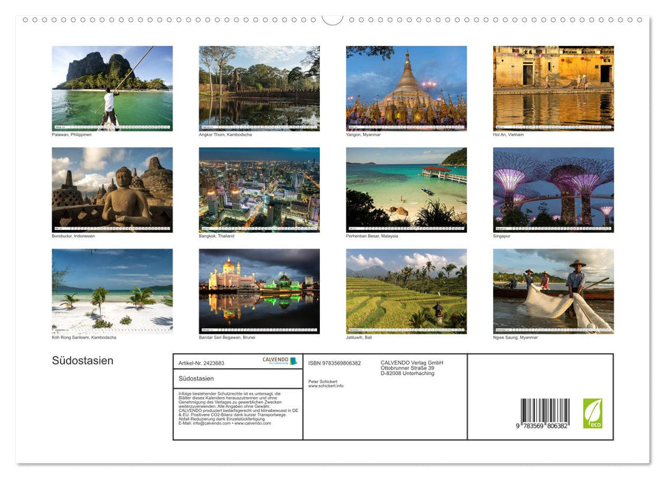Südostasien (CALVENDO Premium Wandkalender 2027)