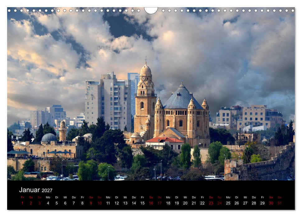 Jerusalem, Bilder die einen bewegen (CALVENDO Wandkalender 2027)