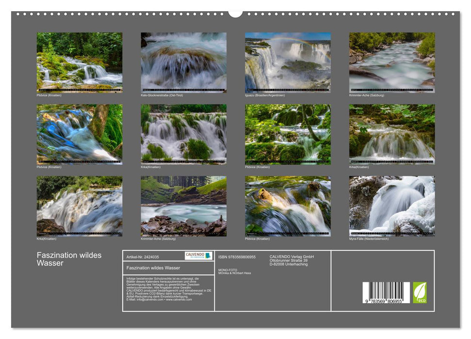 Faszination wildes Wasser (CALVENDO Premium Wandkalender 2027)