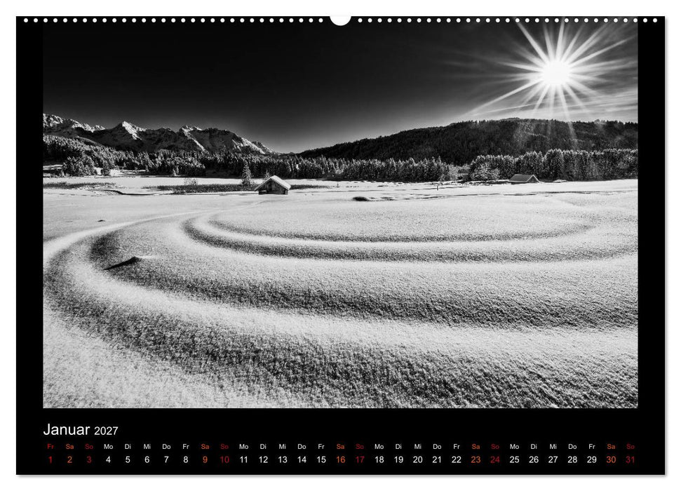 Soultouch - Schwarzweiß Landschaften, die die Seele berühren (CALVENDO Premium Wandkalender 2027)