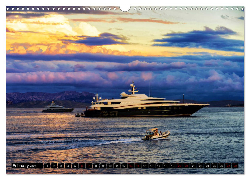SUPERYACHTS (CALVENDO Monthly Calendar 2027)