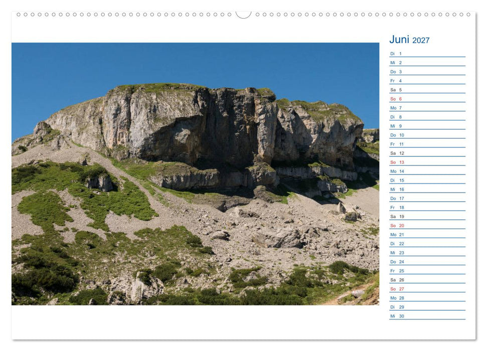 Region Oberstdorf - Kleinwalsertal und Nebelhorn (CALVENDO Wandkalender 2027)