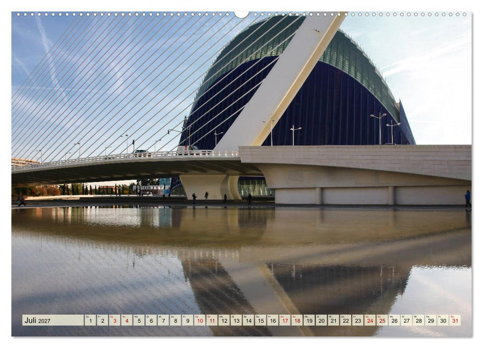 Valencia - sehenswert bei Tag und bei Nacht (CALVENDO Premium Wandkalender 2027)
