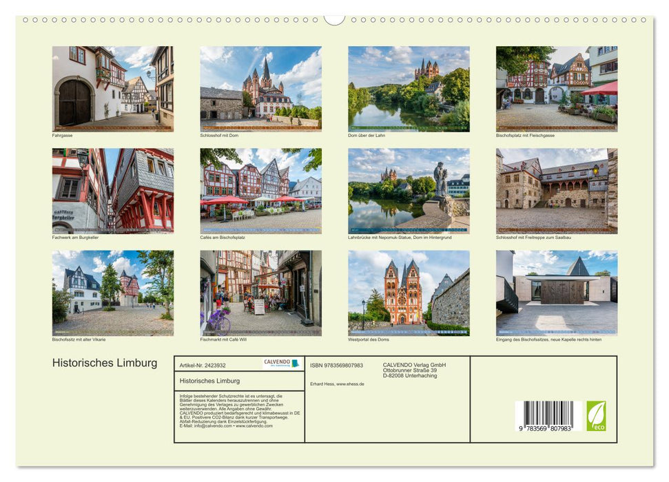 Historisches Limburg (CALVENDO Premium Wandkalender 2027)