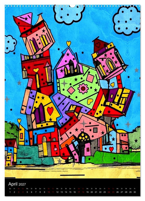Die verrückte Welt der Popart von Nico Bielow (CALVENDO Premium Wandkalender 2027)