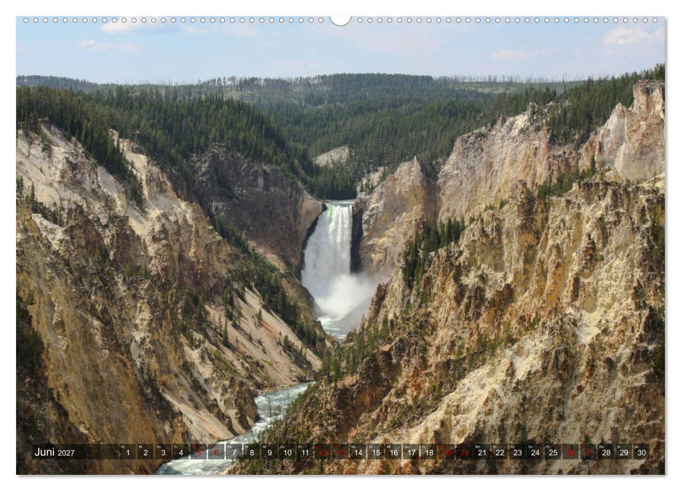 Farben des Yellowstone National Park 2027 (CALVENDO Premium Wandkalender 2027)