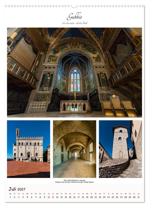 Architektur und Kunst in Mittelitalien (CALVENDO Premium Wandkalender 2027)