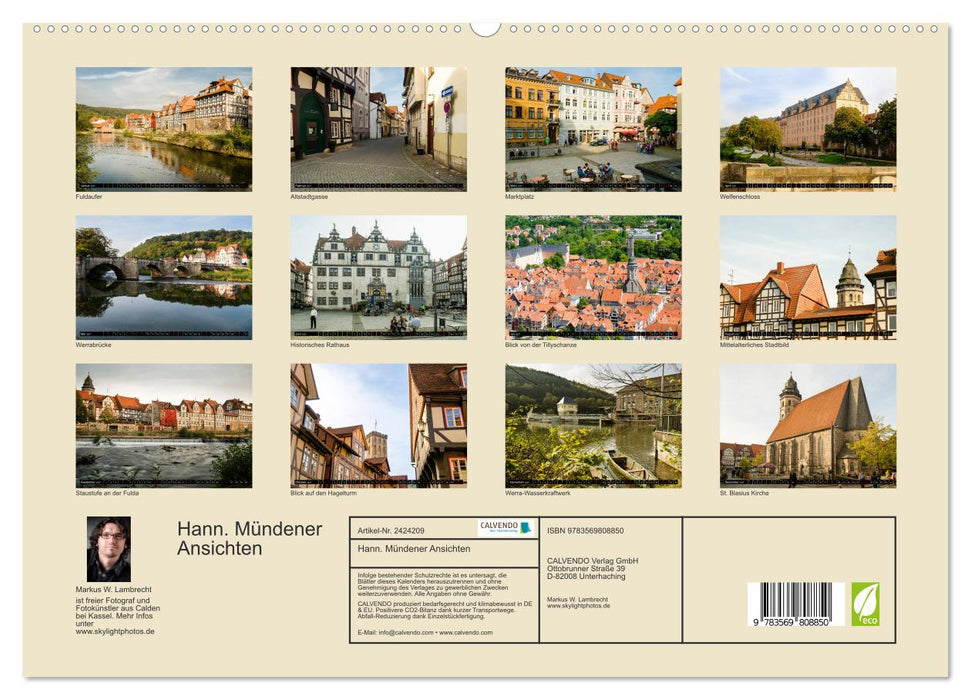 Hann. Mündener Ansichten (CALVENDO Premium Wandkalender 2027)