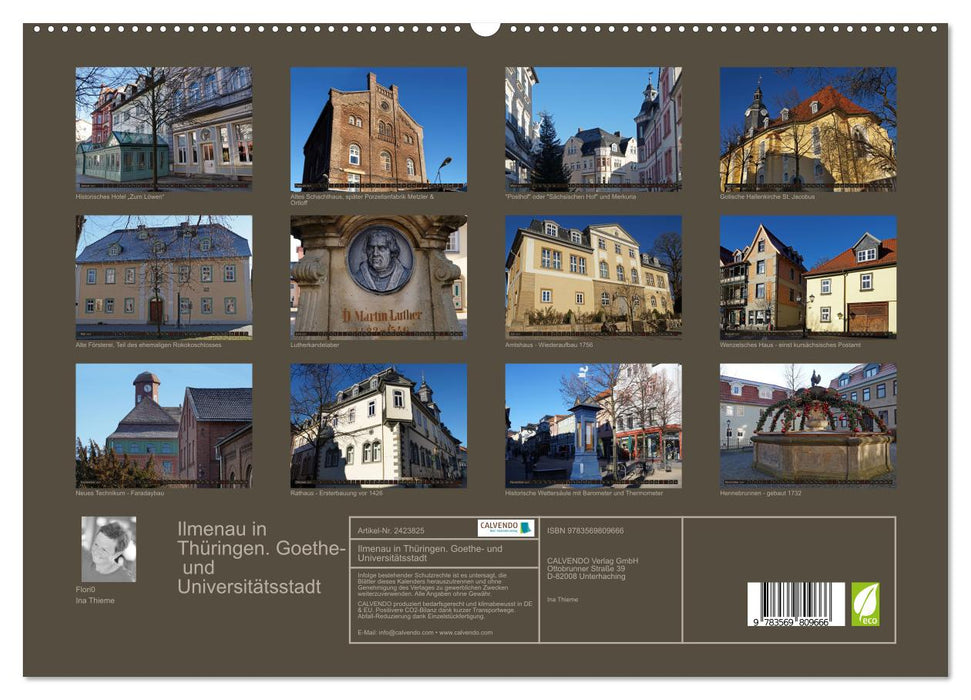 Ilmenau in Thüringen. Goethe- und Universitätsstadt (CALVENDO Premium Wandkalender 2027)