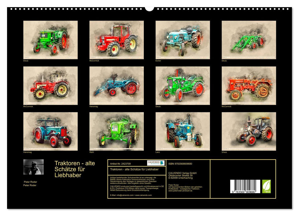 Traktoren - alte Schätze für Liebhaber (CALVENDO Premium Wandkalender 2027)