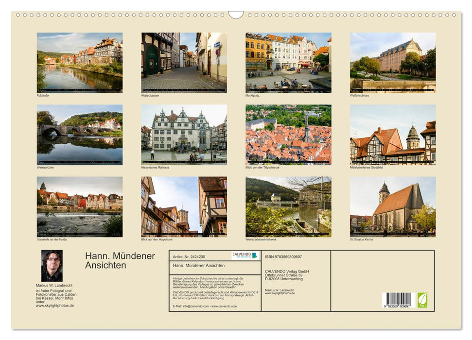 Hann. Mündener Ansichten (CALVENDO Wandkalender 2027)
