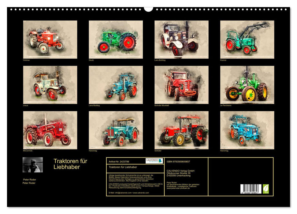 Traktoren für Liebhaber (CALVENDO Wandkalender 2027)
