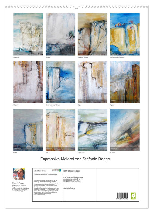 Expressive Malerei von Stefanie Rogge (CALVENDO Wandkalender 2027)