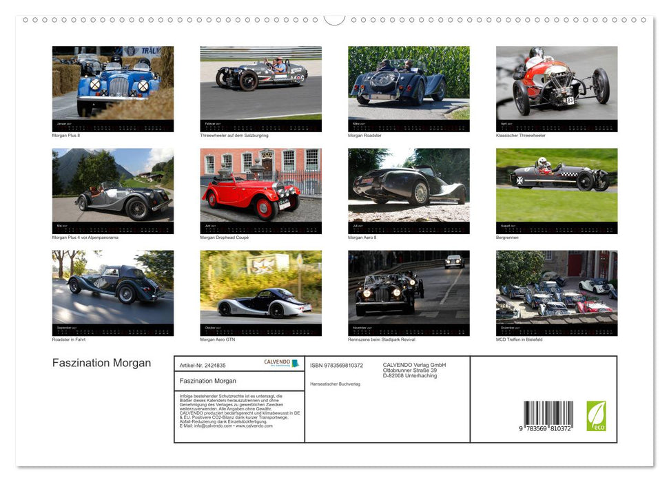Faszination Morgan (CALVENDO Premium Wandkalender 2027)