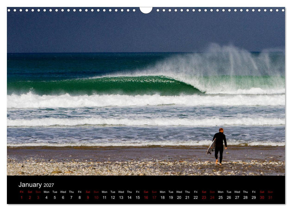 Cornish Surf and Storms (CALVENDO Monthly Calendar 2027)