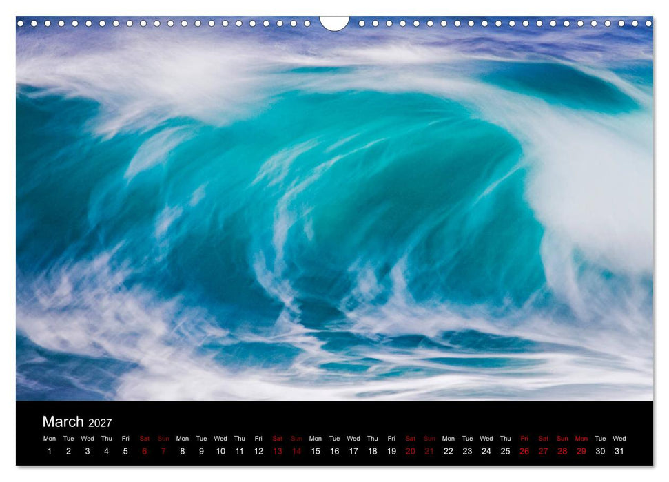 Cornish Surf and Storms (CALVENDO Monthly Calendar 2027)