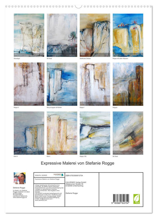 Expressive Malerei von Stefanie Rogge (CALVENDO Premium Wandkalender 2027)