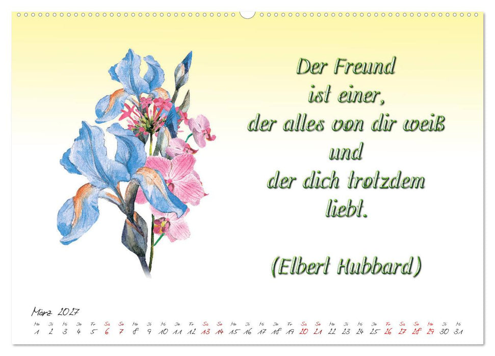 12 unterhaltsame Zitate für ein schönes Jahr (CALVENDO Wandkalender 2027)