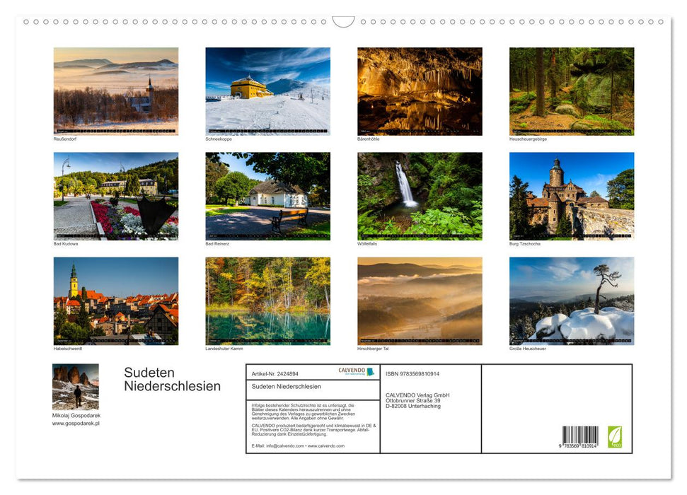 Sudeten Niederschlesien (CALVENDO Wandkalender 2027)