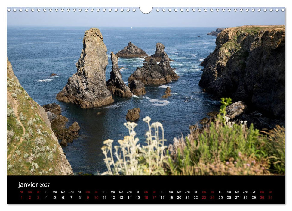 Belle-Île, la belle (CALVENDO Calendrier mensuel 2027)