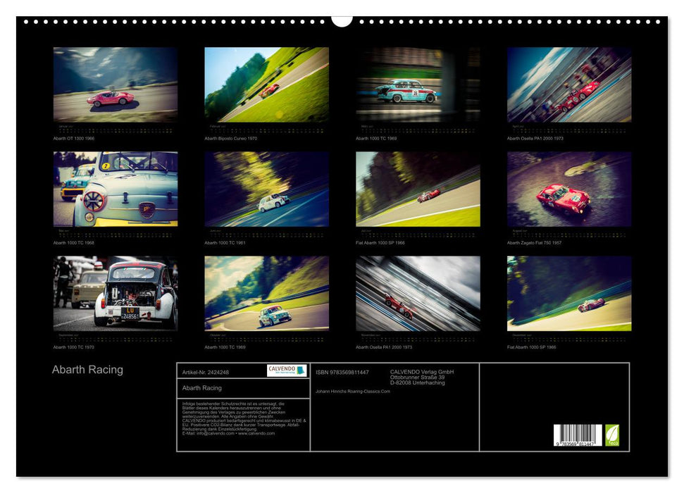Abarth Racing (CALVENDO Wandkalender 2027)