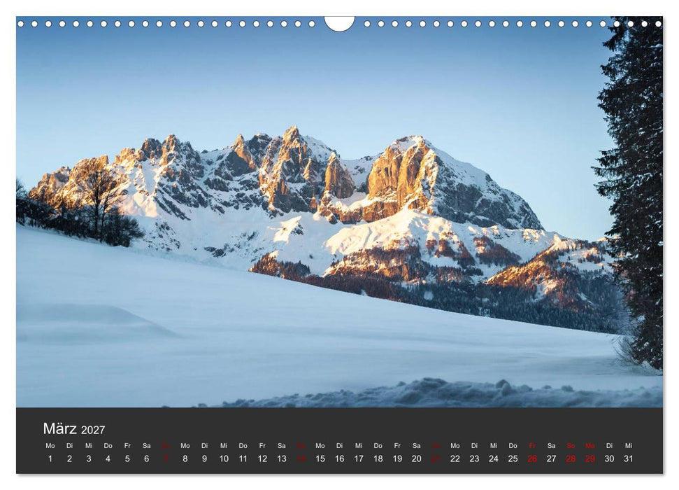 Der Wilde Kaiser, das Kletterparadies bei Kitzbühel (CALVENDO Wandkalender 2027)