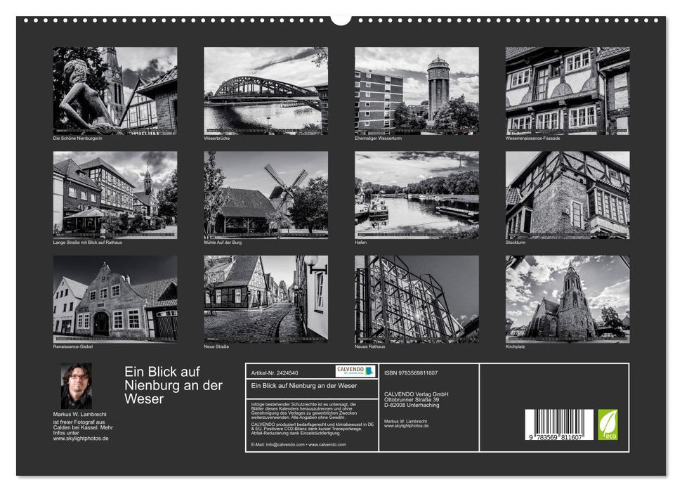 Ein Blick auf Nienburg an der Weser (CALVENDO Premium Wandkalender 2027)