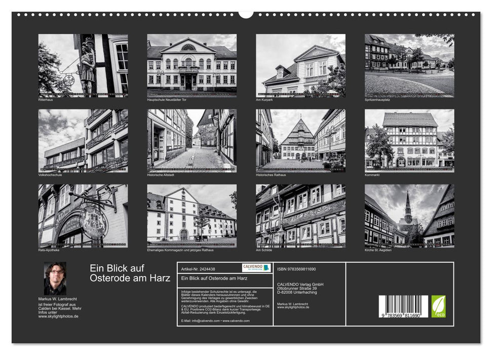 Ein Blick auf Osterode am Harz (CALVENDO Premium Wandkalender 2027)