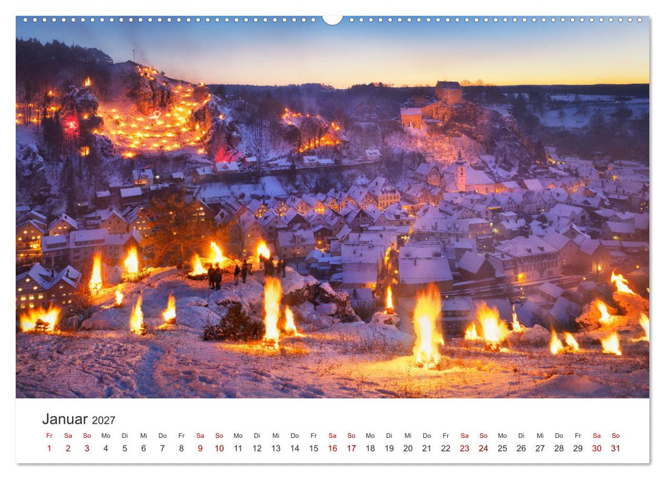 Fränkische Schweiz – Zwischen Burgen, Höhlen und Wäldern (CALVENDO Premium Wandkalender 2027)