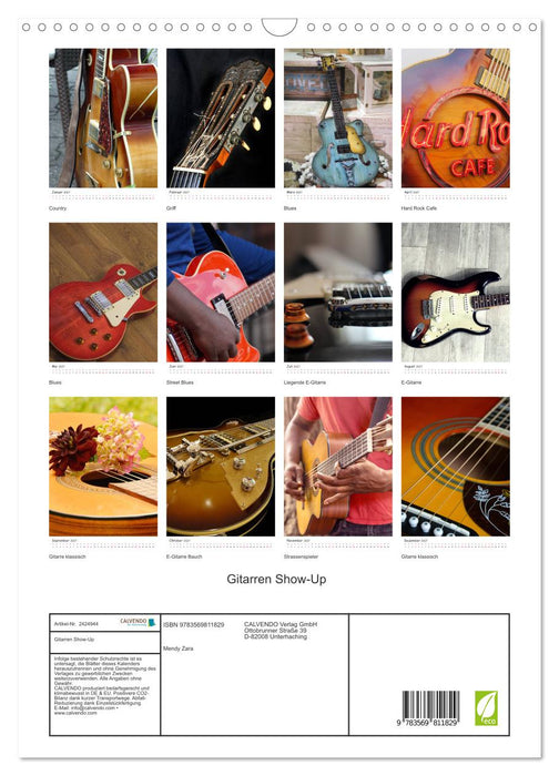 Gitarren Show-Up (CALVENDO Wandkalender 2027)