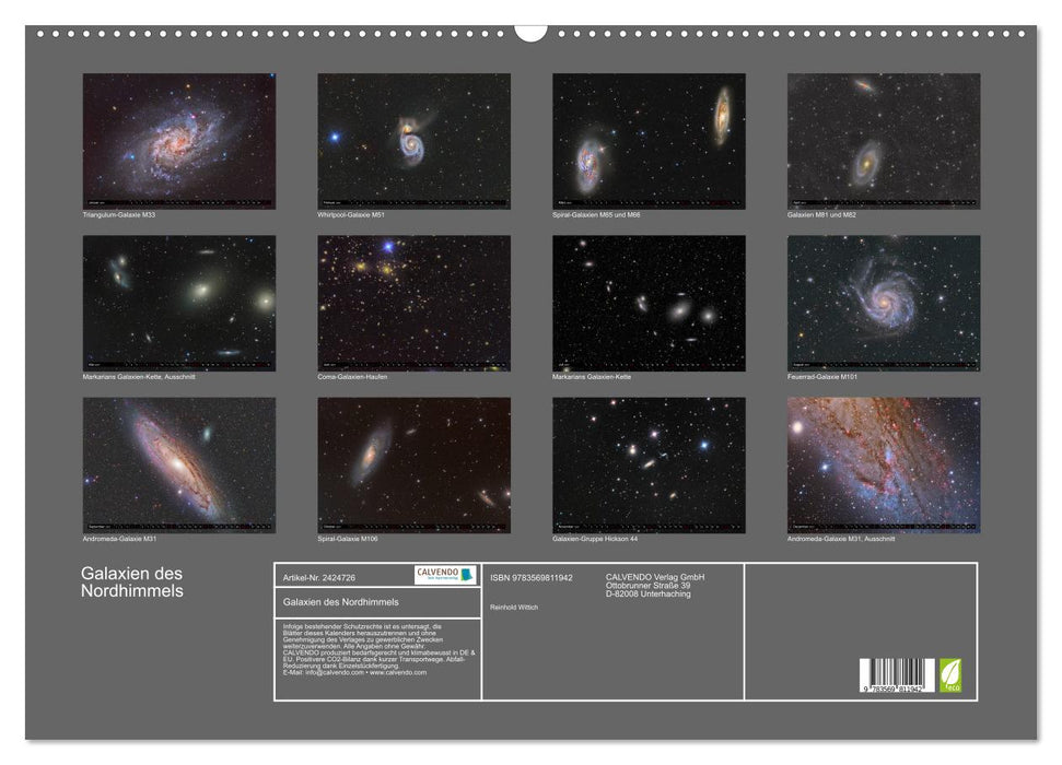 Galaxien des Nordhimmels (CALVENDO Wandkalender 2027)