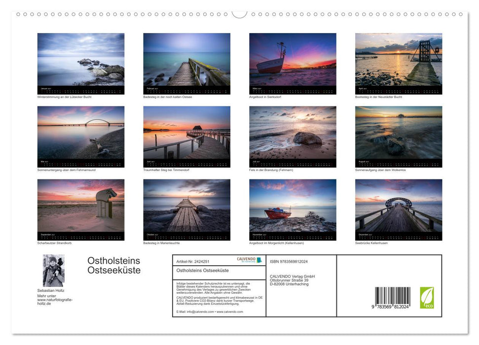 Ostholsteins Ostseeküste (CALVENDO Premium Wandkalender 2027)