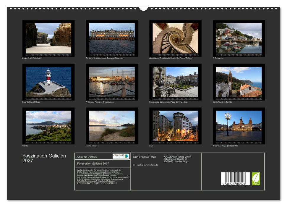 Faszination Galicien 2027 (CALVENDO Premium Wandkalender 2027)