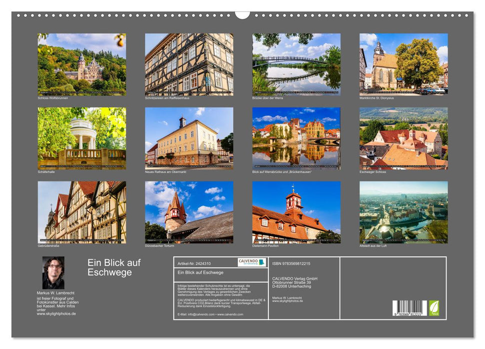 Ein Blick auf Eschwege (CALVENDO Wandkalender 2027)