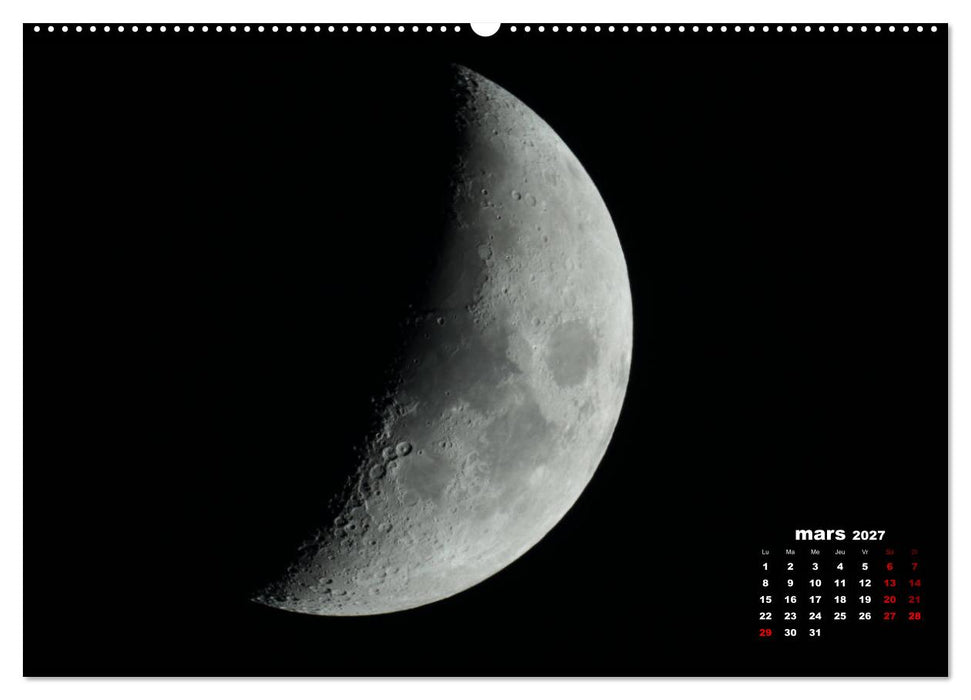 Phases de la lune (CALVENDO Calendrier supérieur 2027)