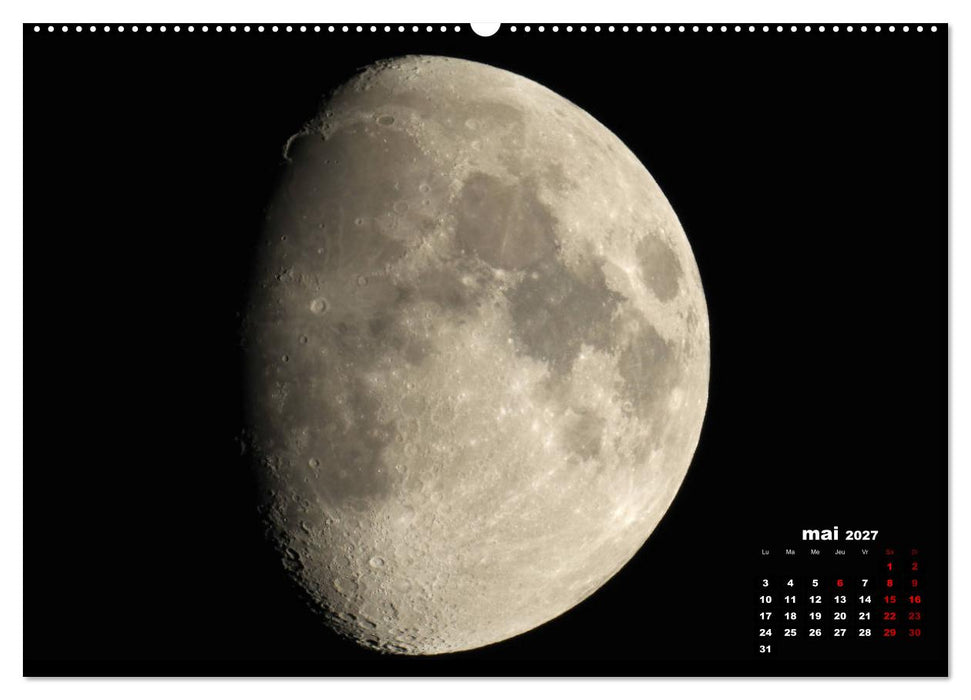Phases de la lune (CALVENDO Calendrier supérieur 2027)