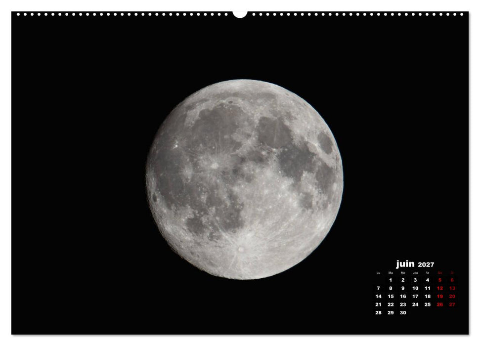 Phases de la lune (CALVENDO Calendrier supérieur 2027)