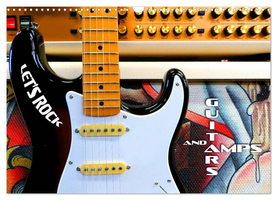 Guitars and Amps - Let's Rock (CALVENDO Monthly Calendar 2027)