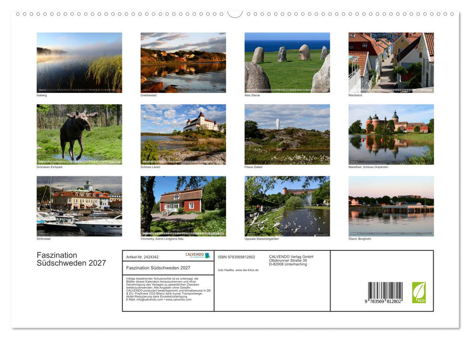 Faszination Südschweden 2027 (CALVENDO Premium Wandkalender 2027)