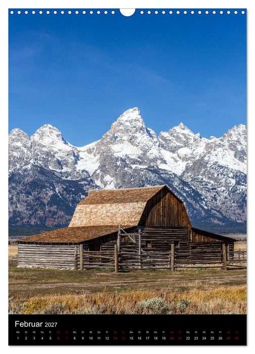 Teton Range - Der Grand Teton National Park (CALVENDO Wandkalender 2027)