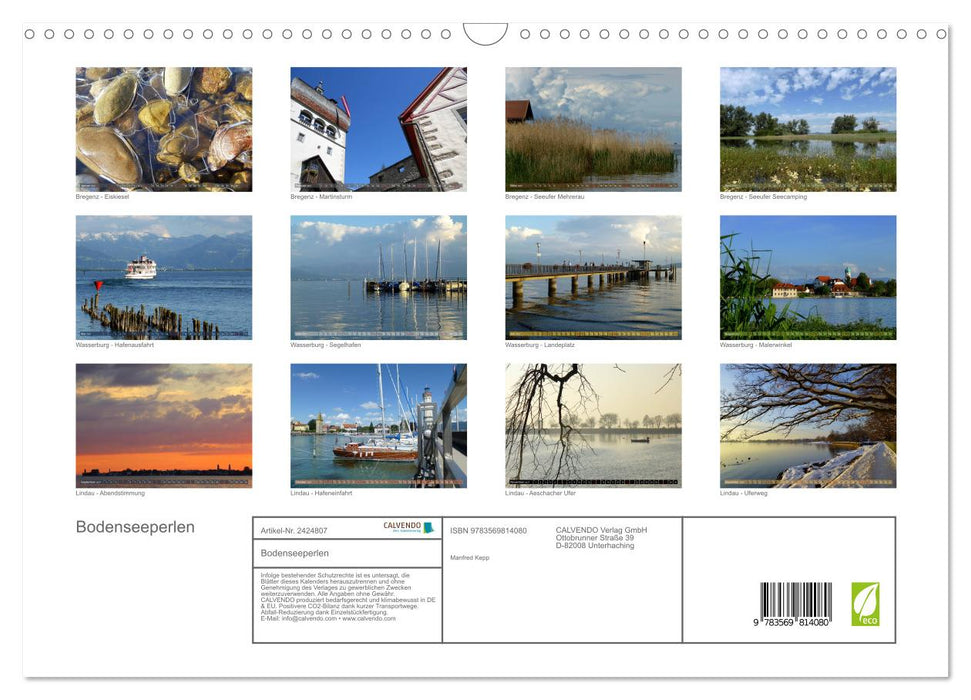 Bodenseeperlen (CALVENDO Wandkalender 2027)