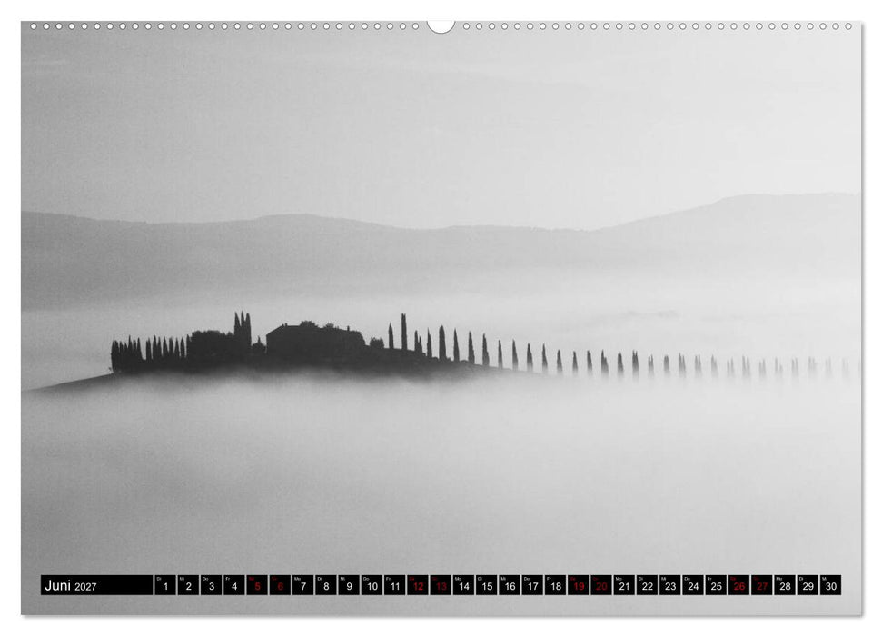 Toscana - monocromatico (CALVENDO Wandkalender 2027)