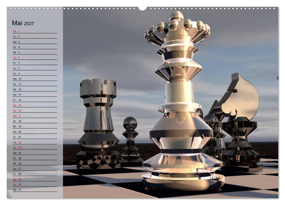 SCHACH - Spiel der Könige (CALVENDO Wandkalender 2027)