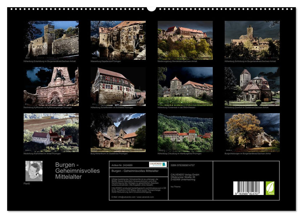 Burgen - Geheimnisvolles Mittelalter (CALVENDO Premium Wandkalender 2027)