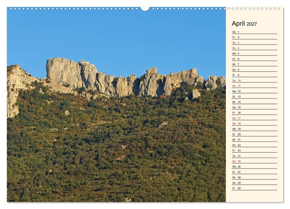 Katharerburgen - Entdeckungen im Pays Cathare (CALVENDO Wandkalender 2027)