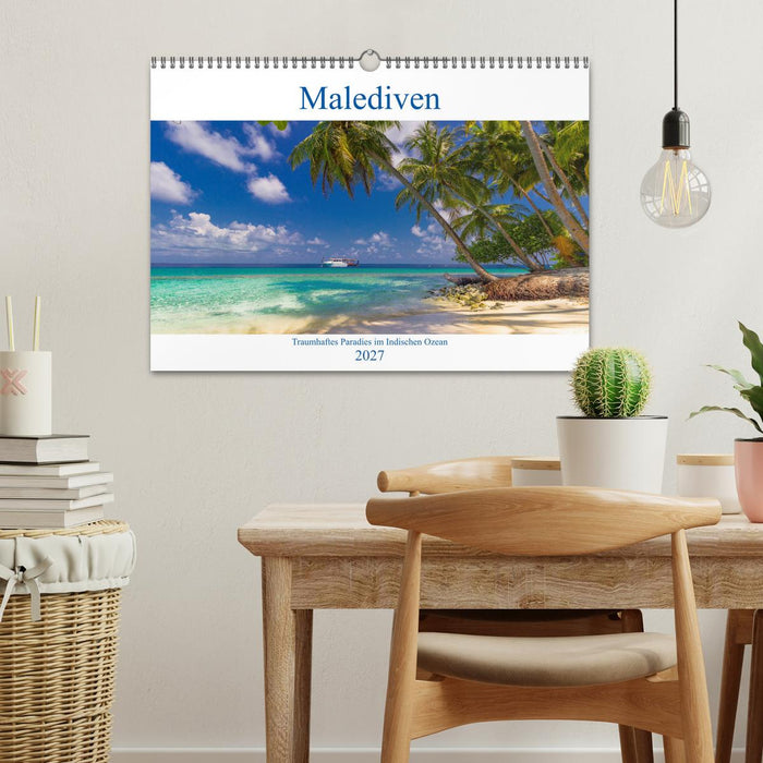Malediven - Traumhaftes Paradies im Indischen Ozean (CALVENDO Wandkalender 2027)