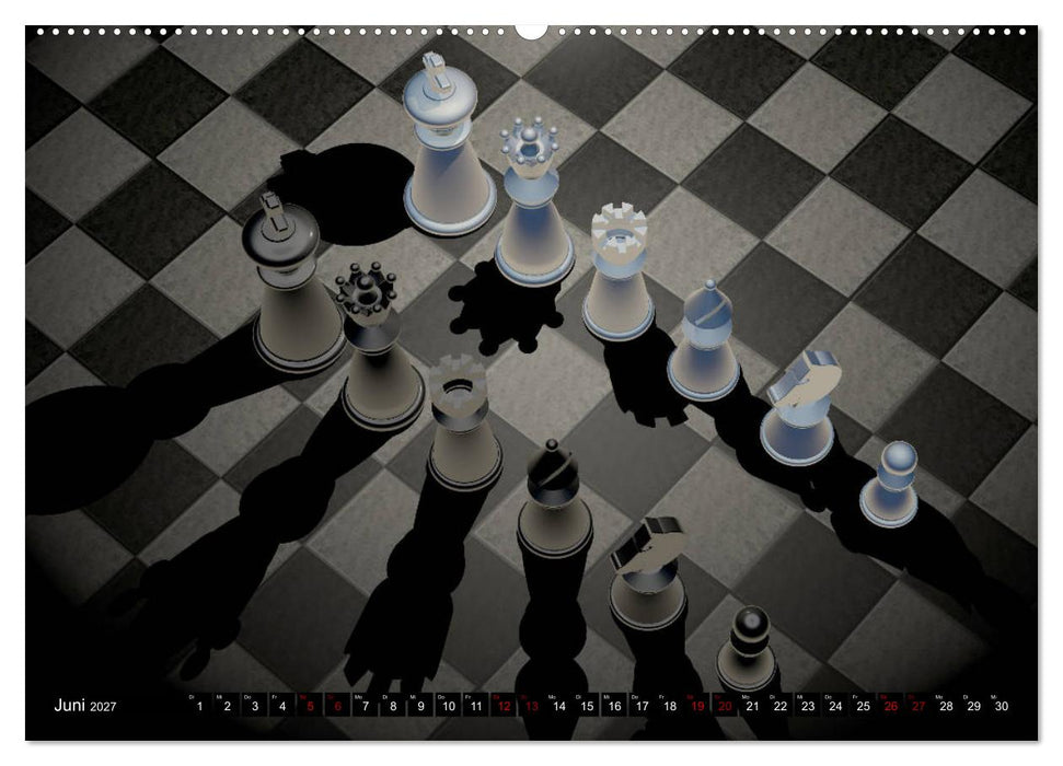 SCHACH - Spiel der Könige (CALVENDO Premium Wandkalender 2027)