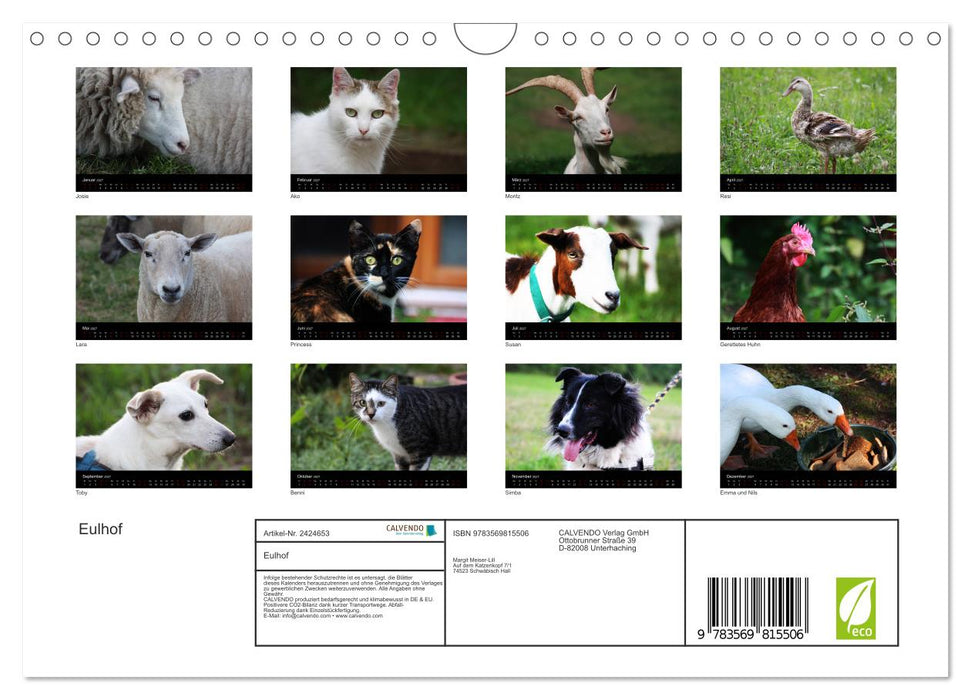 Eulhof (CALVENDO Wandkalender 2027)